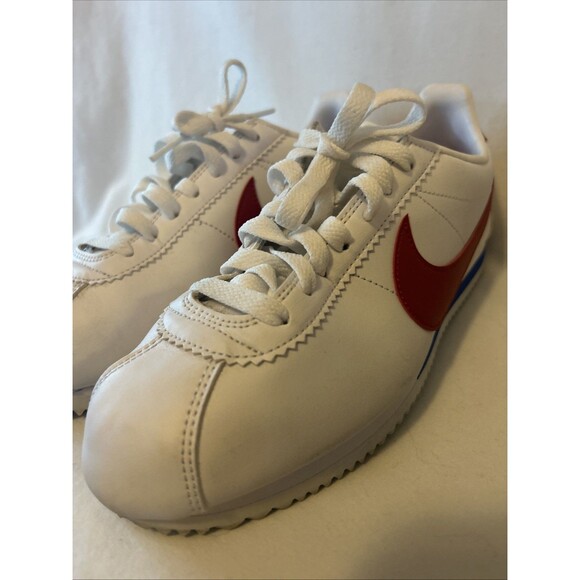Nike Cortez White With Varsity Red Swoosh Varsity Blue Sz 8.5 main image 5